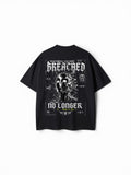[LIMITED DROP] Luxury Heavyweight Drop-Shoulder Tee | "Breached" Y2K Cyberpunk Boxy T-Shirt
