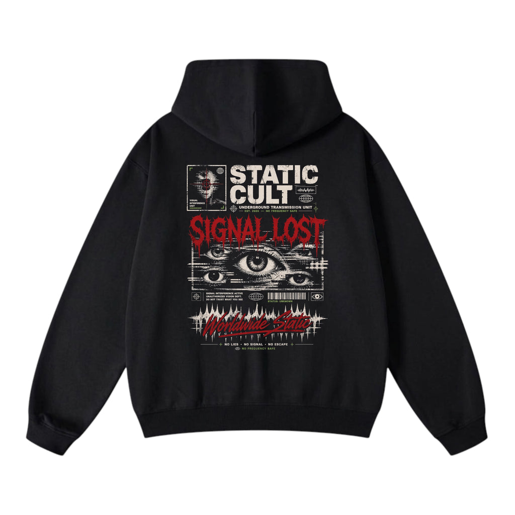 Static Cult ‘Signal Lost’ Oversized Transmission Hoodie