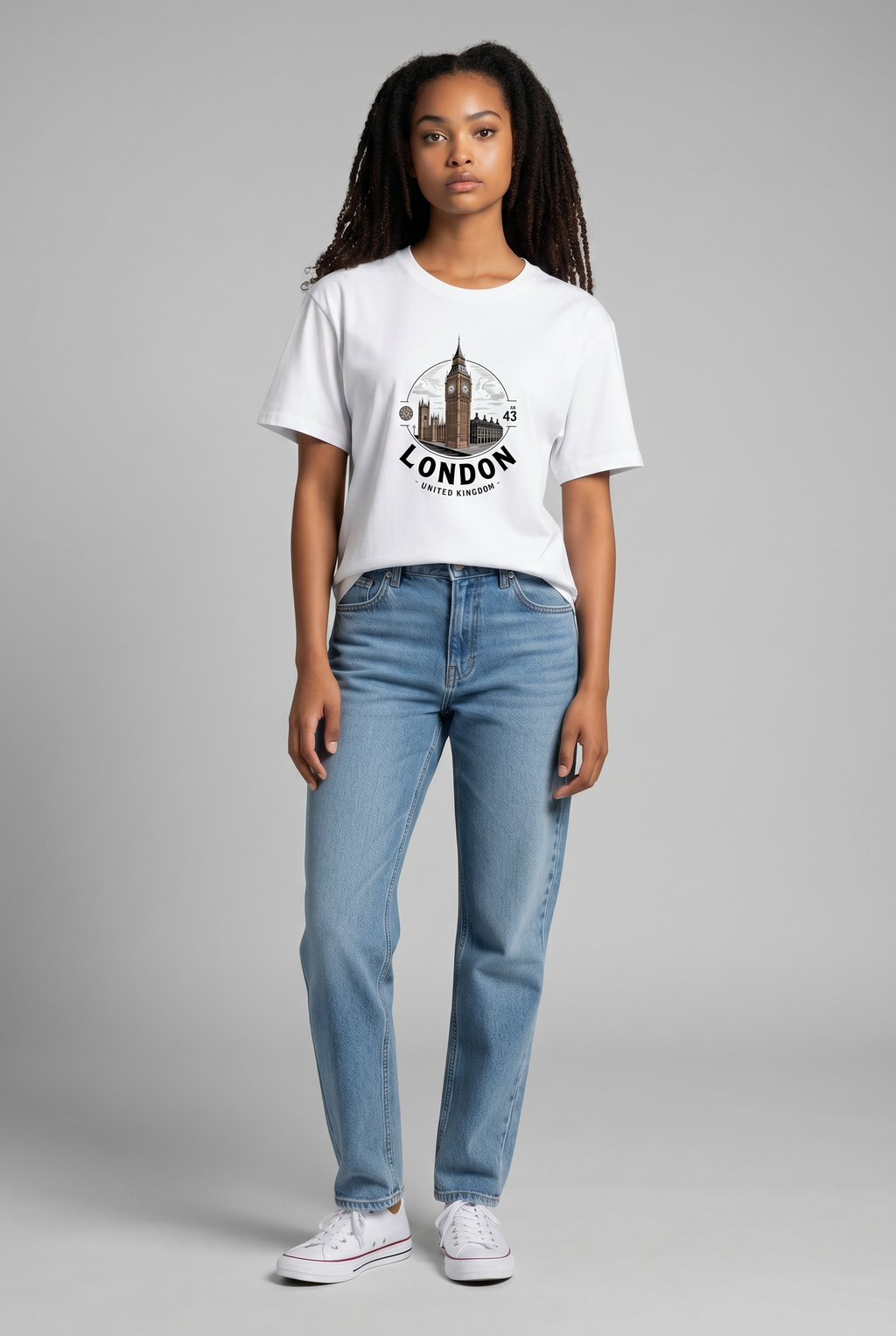 "London Heritage" Oversized Heavyweight Graphic T-Shirt — Unisex