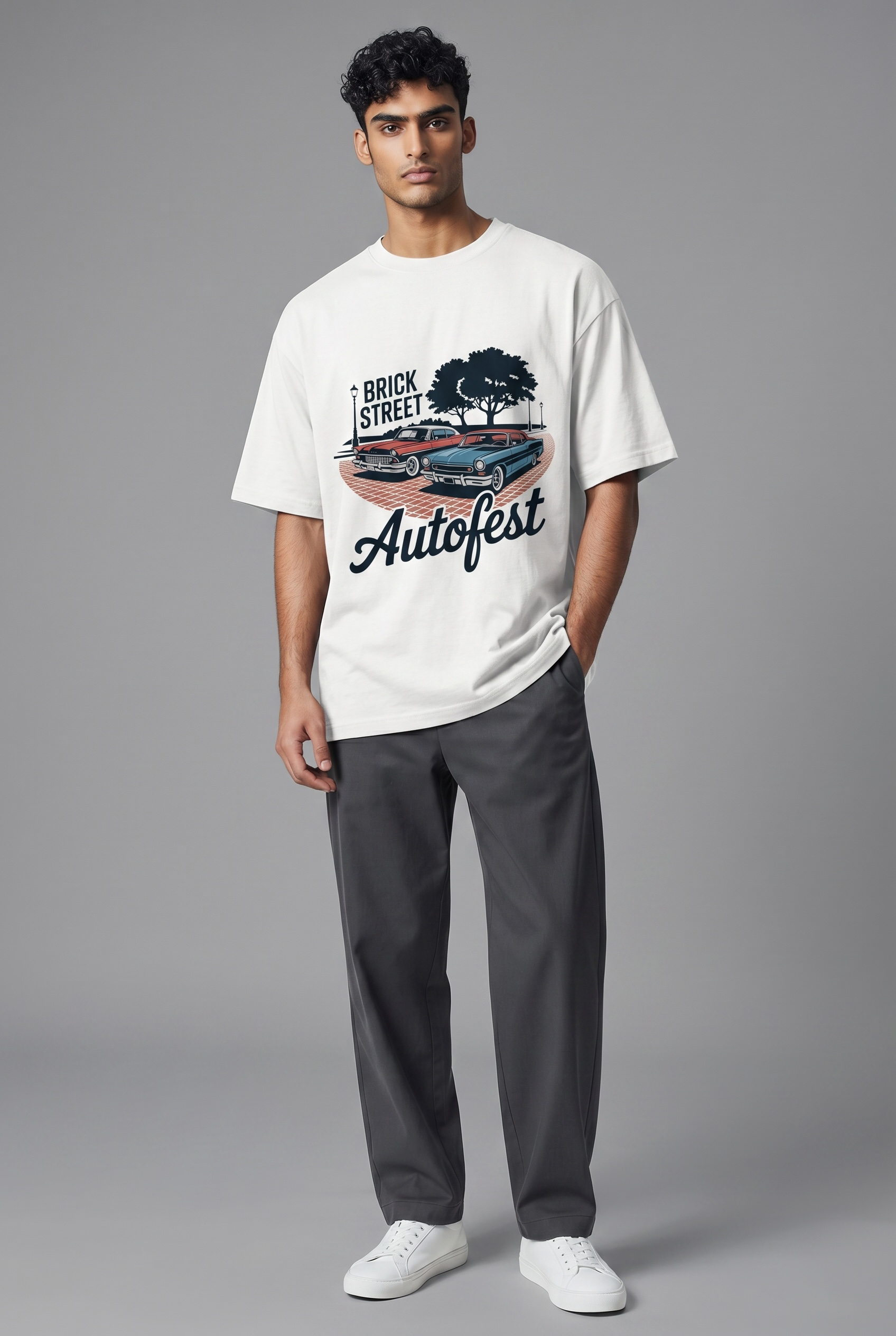 Brick Street Autofest Heavyweight Drop-Shoulder Tee