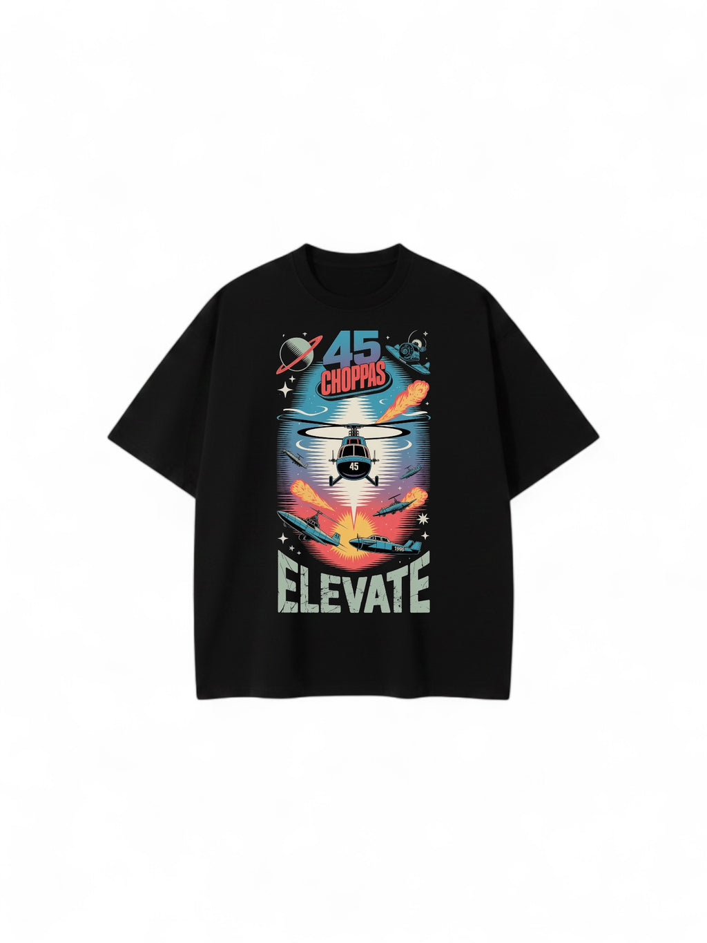 Tactical Choppas Premium Heavyweight T-Shirt | Oversized Drop-Shoulder Streetwear Graphic
