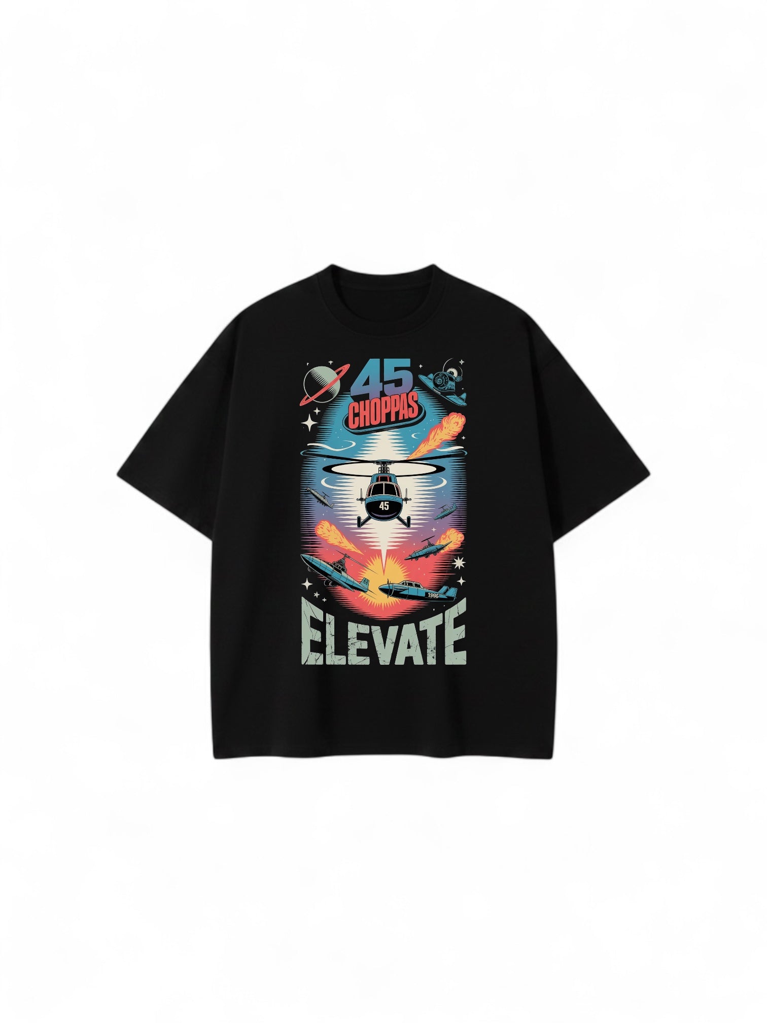 Tactical Choppas Premium Heavyweight T-Shirt | Oversized Drop-Shoulder Streetwear Graphic