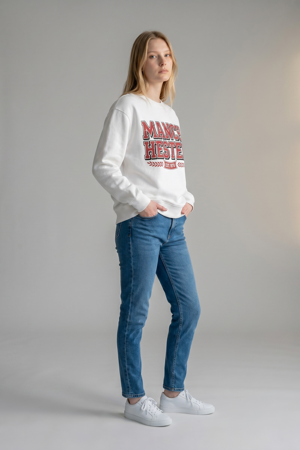 Manchester 1878 Graphic Crewneck | 350gsm Premium Fleece | Relaxed Fit