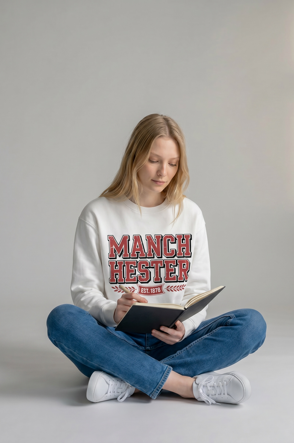 Manchester 1878 Graphic Crewneck | 350gsm Premium Fleece | Relaxed Fit