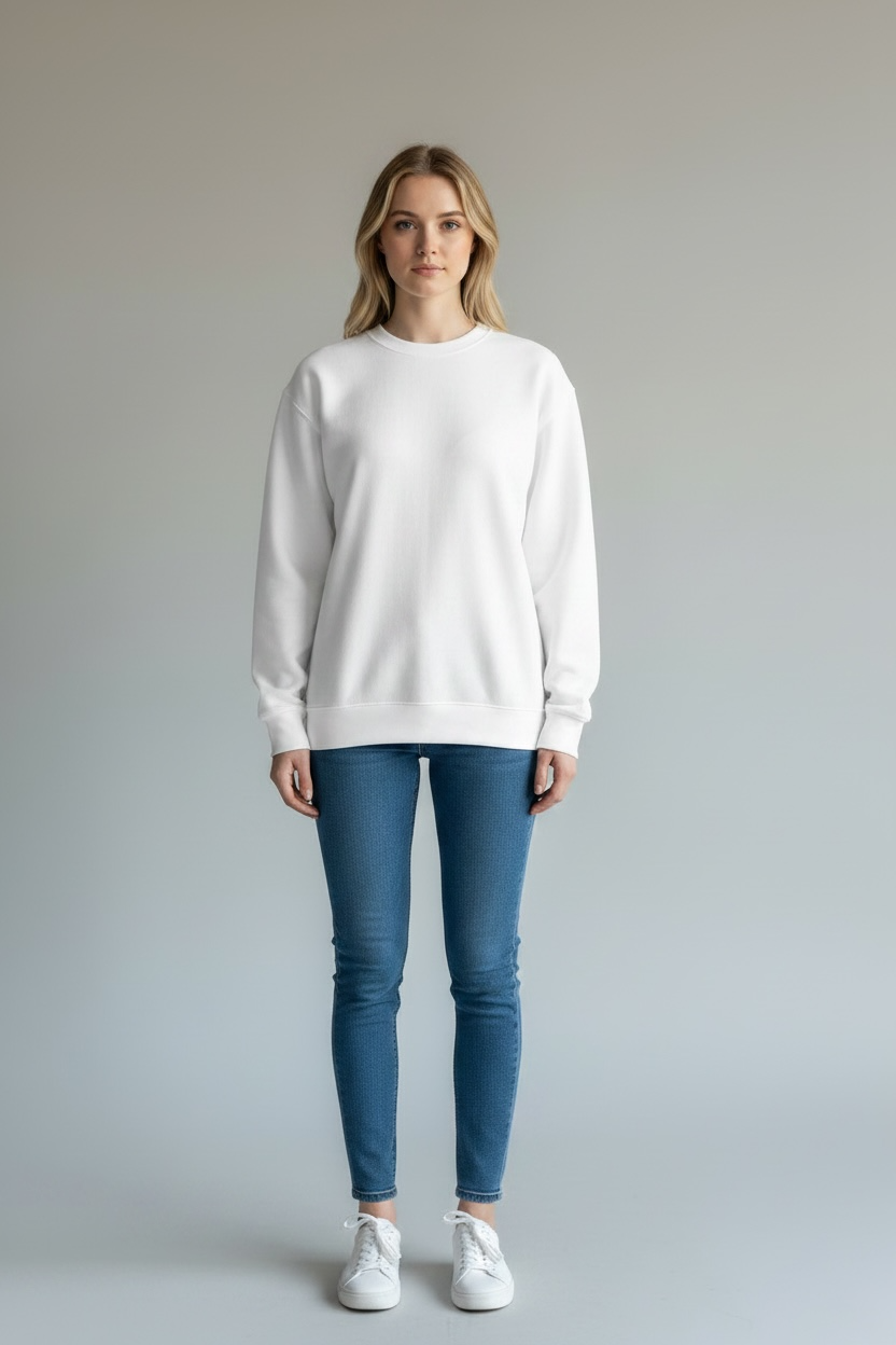 Tokyo Metro Graphic Heavyweight Sweatshirt – Premium Boxy Fit White Jumper