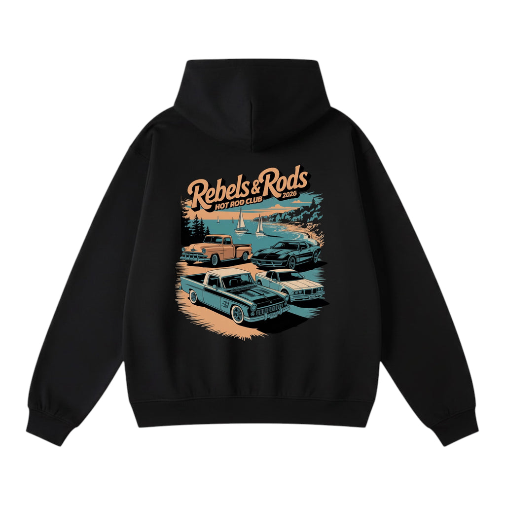 Rebels & Rods Coastal Club Heavyweight Oversized Hoodie
