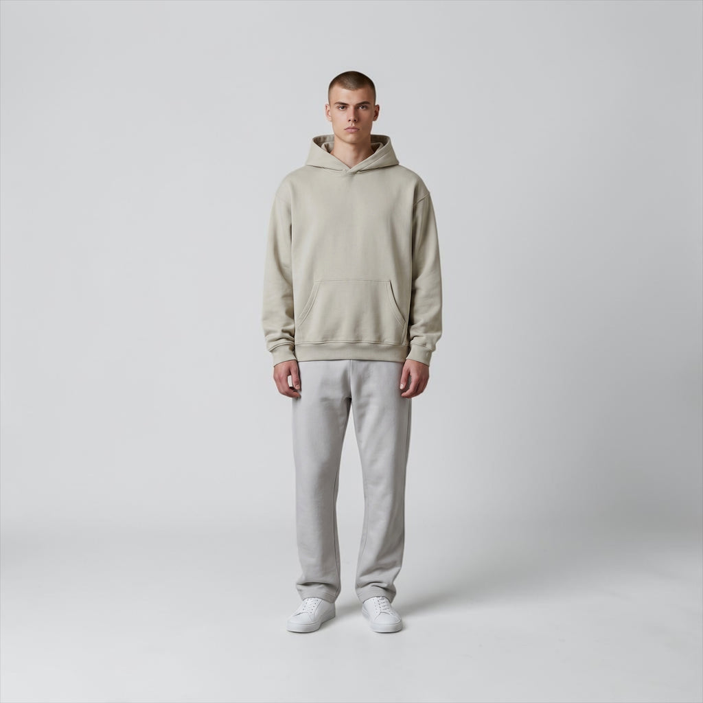 London City '43 Box-Fit Hoodie in Stone