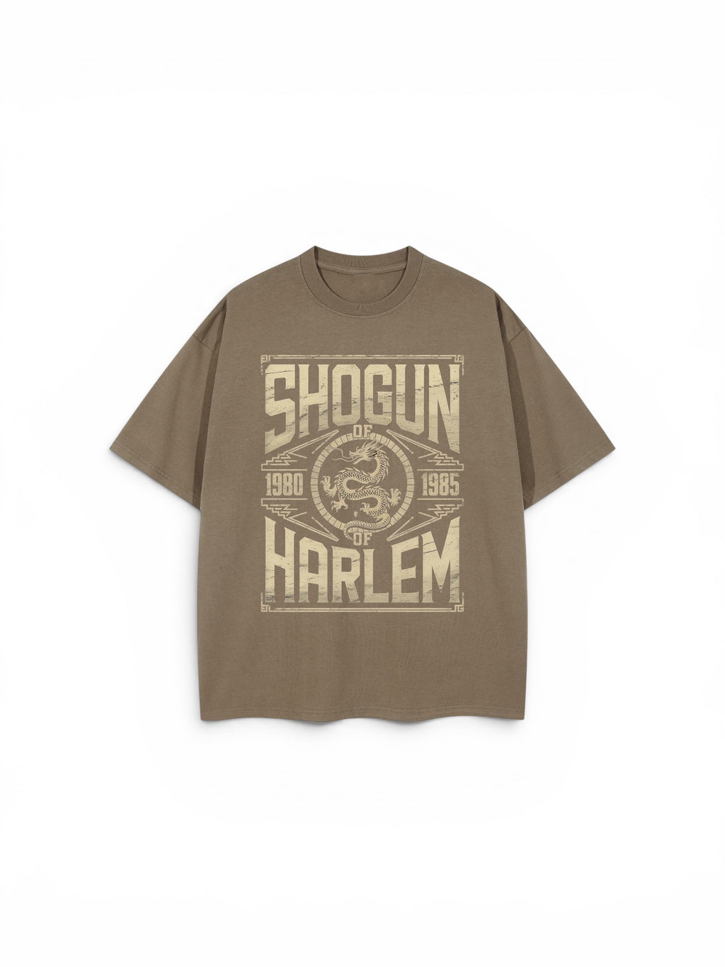 Shogun of Harlem Heavyweight Drop Shoulder T-Shirt – Vintage Taupe