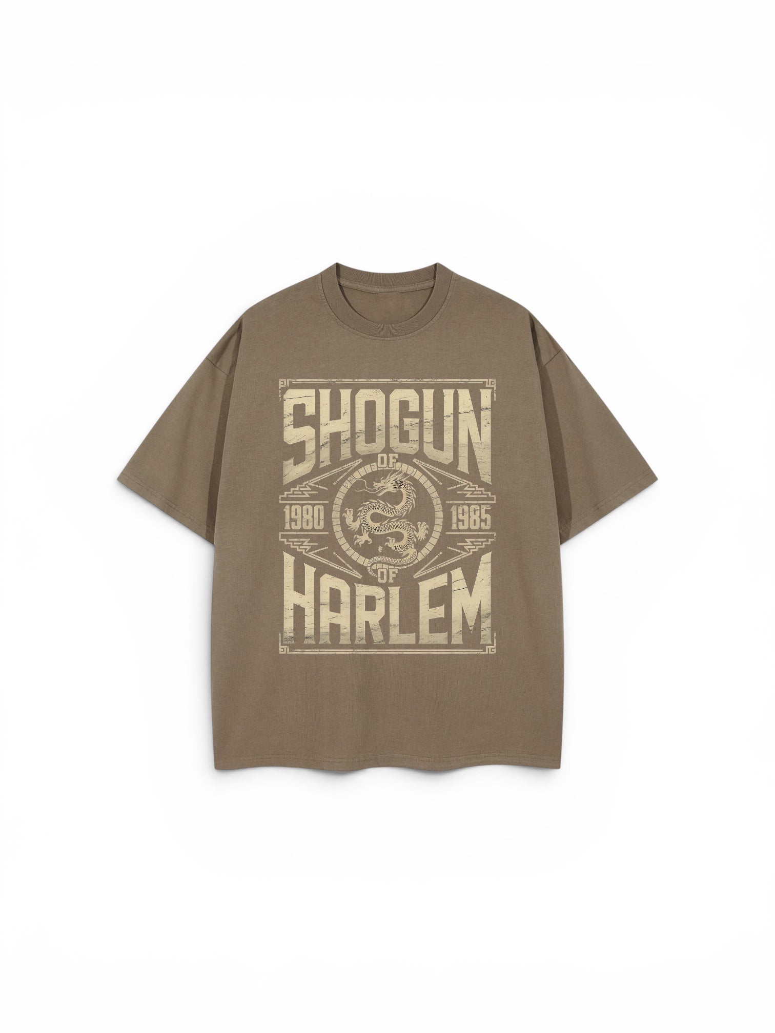 Shogun of Harlem Heavyweight Drop Shoulder T-Shirt – Vintage Taupe