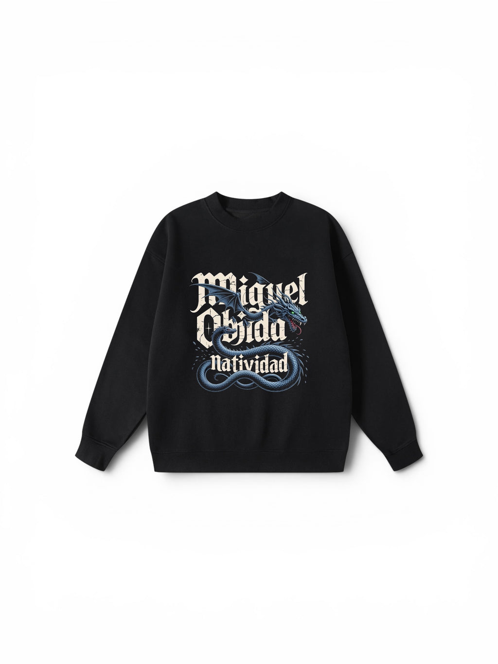 Blue Dragon Gothic Graphic Sweatshirt - Premium 350 GSM Heavyweight Streetwear