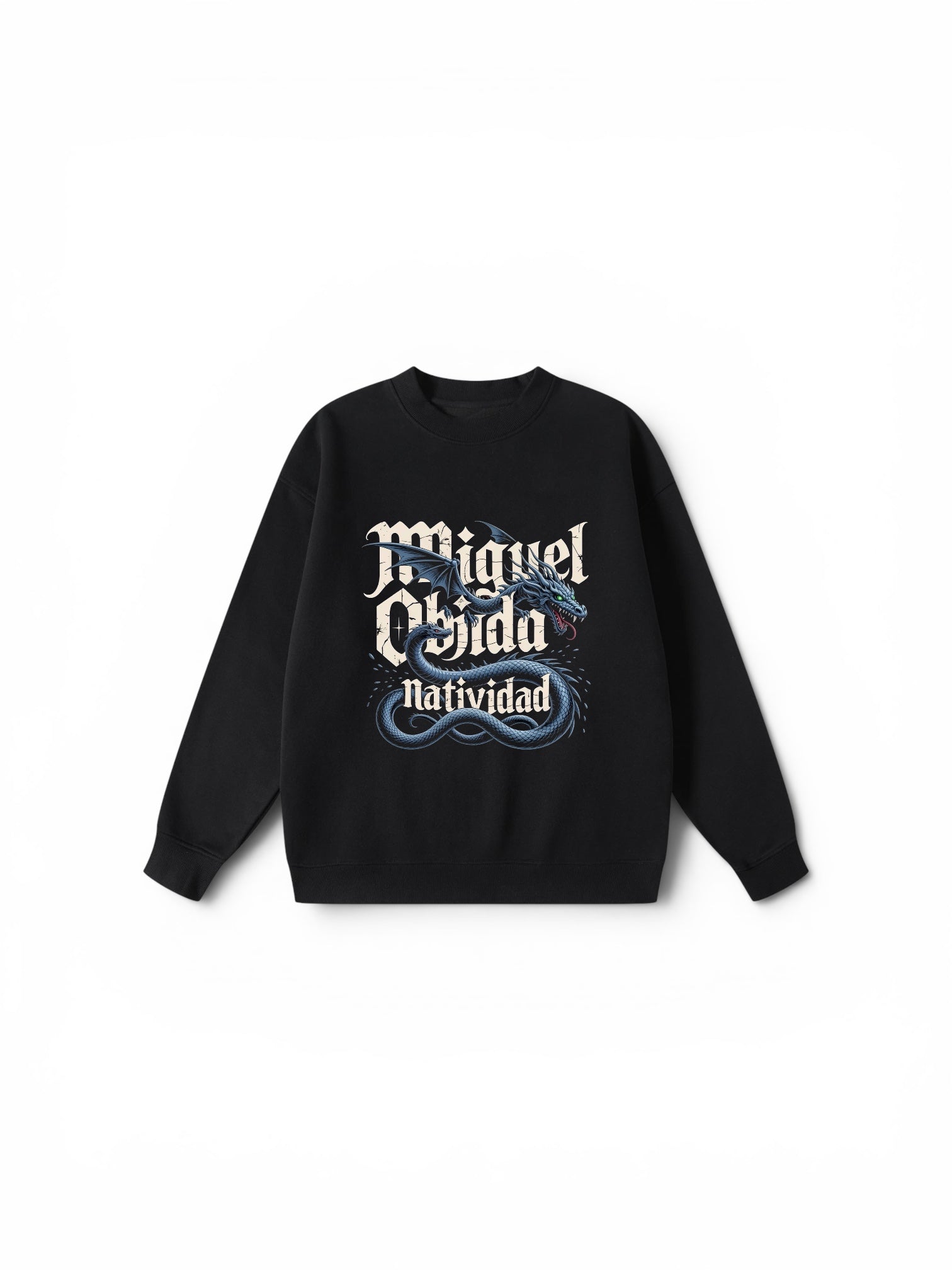 Blue Dragon Gothic Graphic Sweatshirt - Premium 350 GSM Heavyweight Streetwear