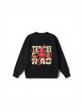 Heavyweight Octopus Graphic Sweatshirt - Premium 350 GSM Streetwear - Black