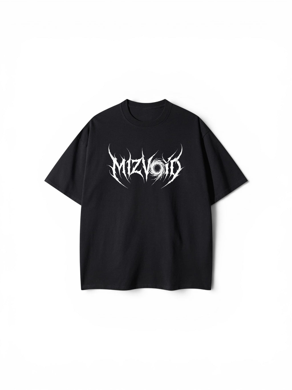MIZVOID Tribal Graphic Tee | Unisex Drop Shoulder Black