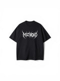MIZVOID Tribal Graphic Tee | Unisex Drop Shoulder Black
