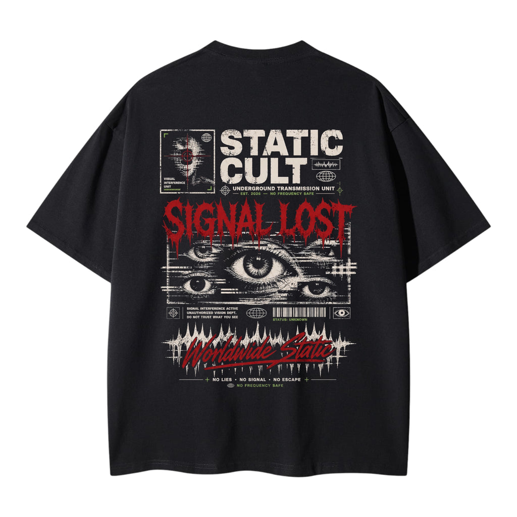 Static Cult ‘Signal Lost’ Heavyweight Tee